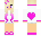 cute blonde heart girl