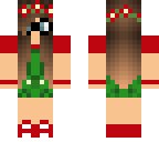 cute overalls girl xmas