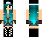 cyan hair girl