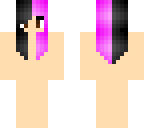 pink and black hair girl base