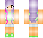 purple haired girl