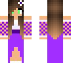 purple prom girl