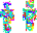 rainbow messy thingy