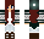 red haired winter girl