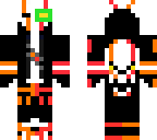 skull orange red