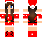 snowy santa girl