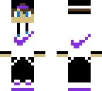white and purple nike boy