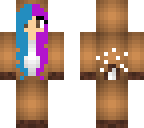 blue and purple hair reindeer