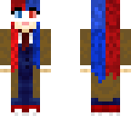 blue and red female tenth doctor