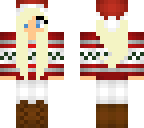 blue-eyed winter girl