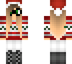 christmas girl with glasses