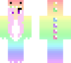 dino skin with pink hair