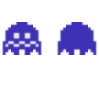panicking pac-man ghost