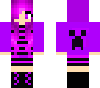 pretty purple and black girl