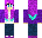 purple hair girl