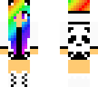 rainbow panda girl