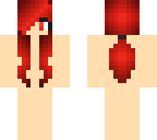 red hair ponytail