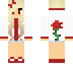 red rose girl