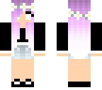 tomboy pink herobrine girl