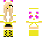 yellow and pink panda