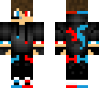 blue and red