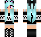 blue cat girl