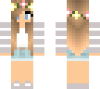 blue eyed summer flower crown girl