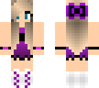 edited purple dress girl