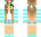 kawaii blue flower girl