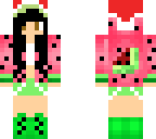 look its a cute water mellon girl