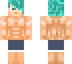 muscle blue hair