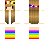 rainbow flower crown