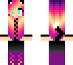 sunset cat girl