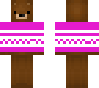 bear with pink sweater