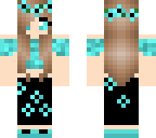 blue flower girl