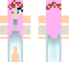 girl with flower skin