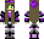 purple girl robot
