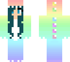 rainbow dino girl