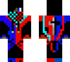 red and bule