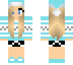 blue winter girl