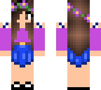 cute purple and blue girl