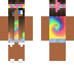 dark skinned ti dye girl