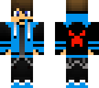 gamer boy with red creeper
