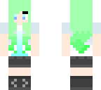 girl with green hair