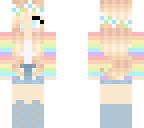 rainbow pastel girl