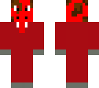 red giraffe in red tux