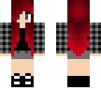 red hair plaid girl