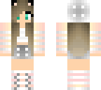 striped cat girl