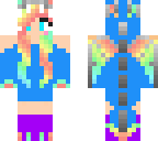 water rainbow dragon girl