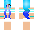 blue teen girl